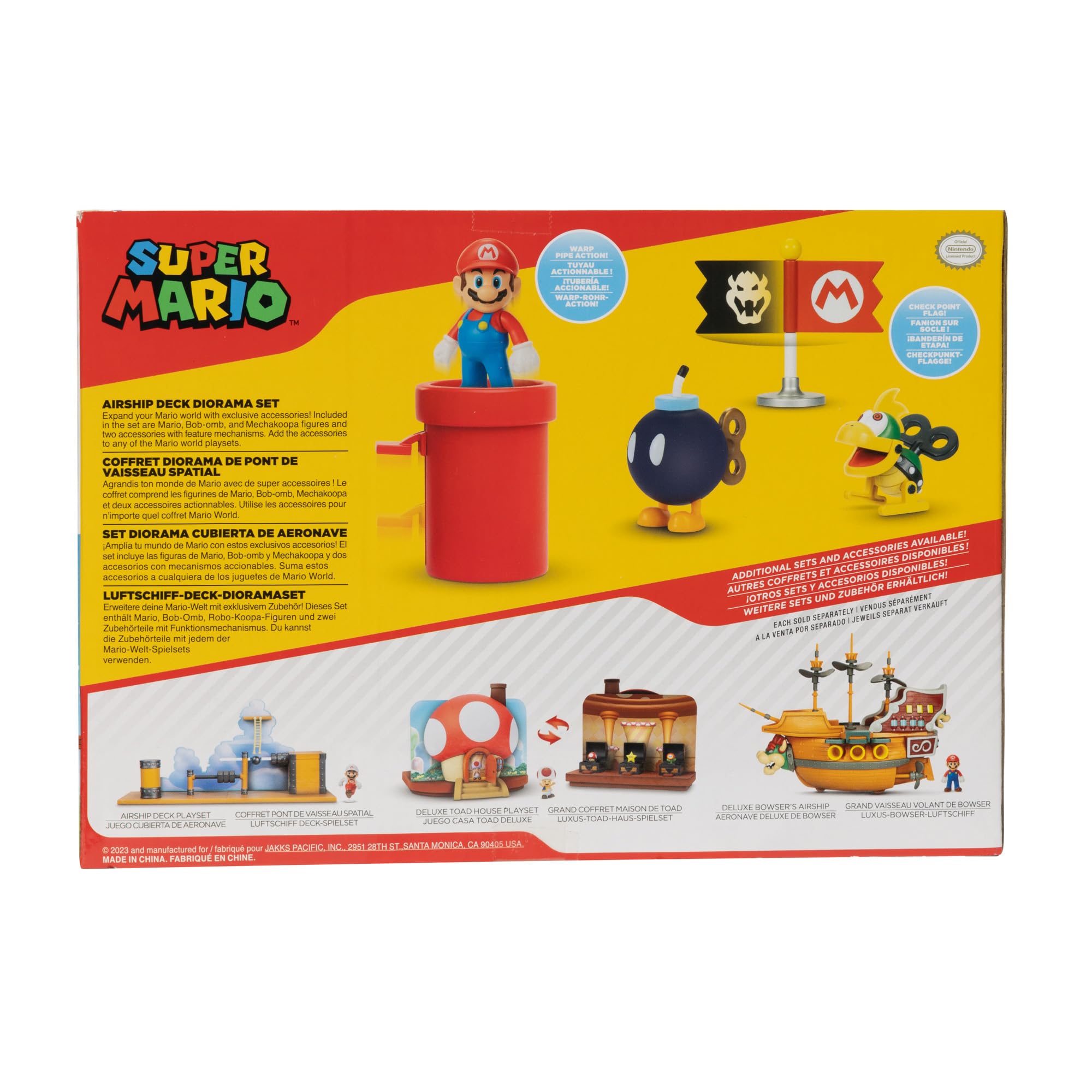 Foto 5 pulgar | Action Figures Playset Super Mario 2.5 Bowser's Airship Deck - Venta Internacional.