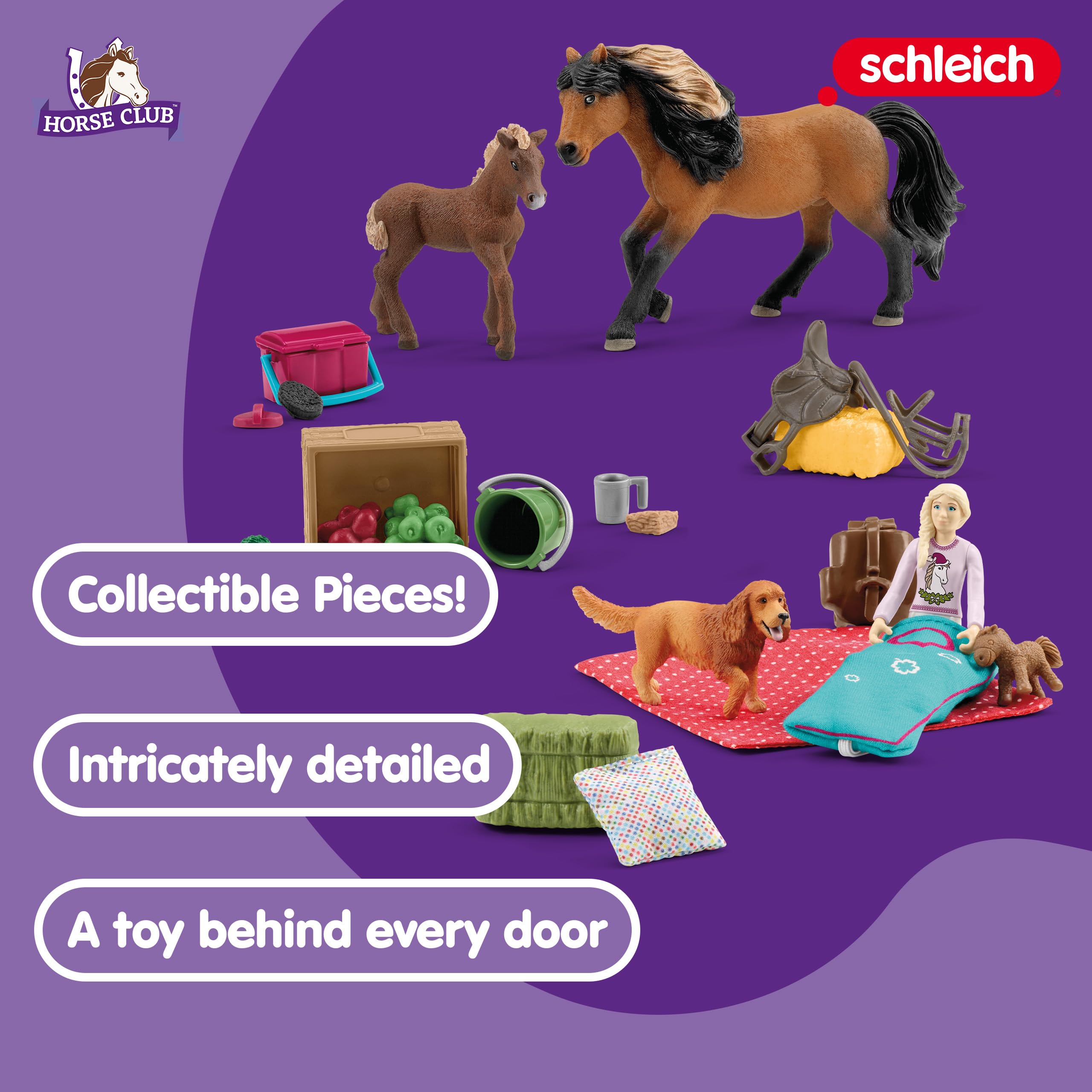 Foto 3 pulgar | Calendario De Adviento Schleich Horse Club 2023 Con 24 Juguetes Para Mayores De 5 Años - Venta Internacional.