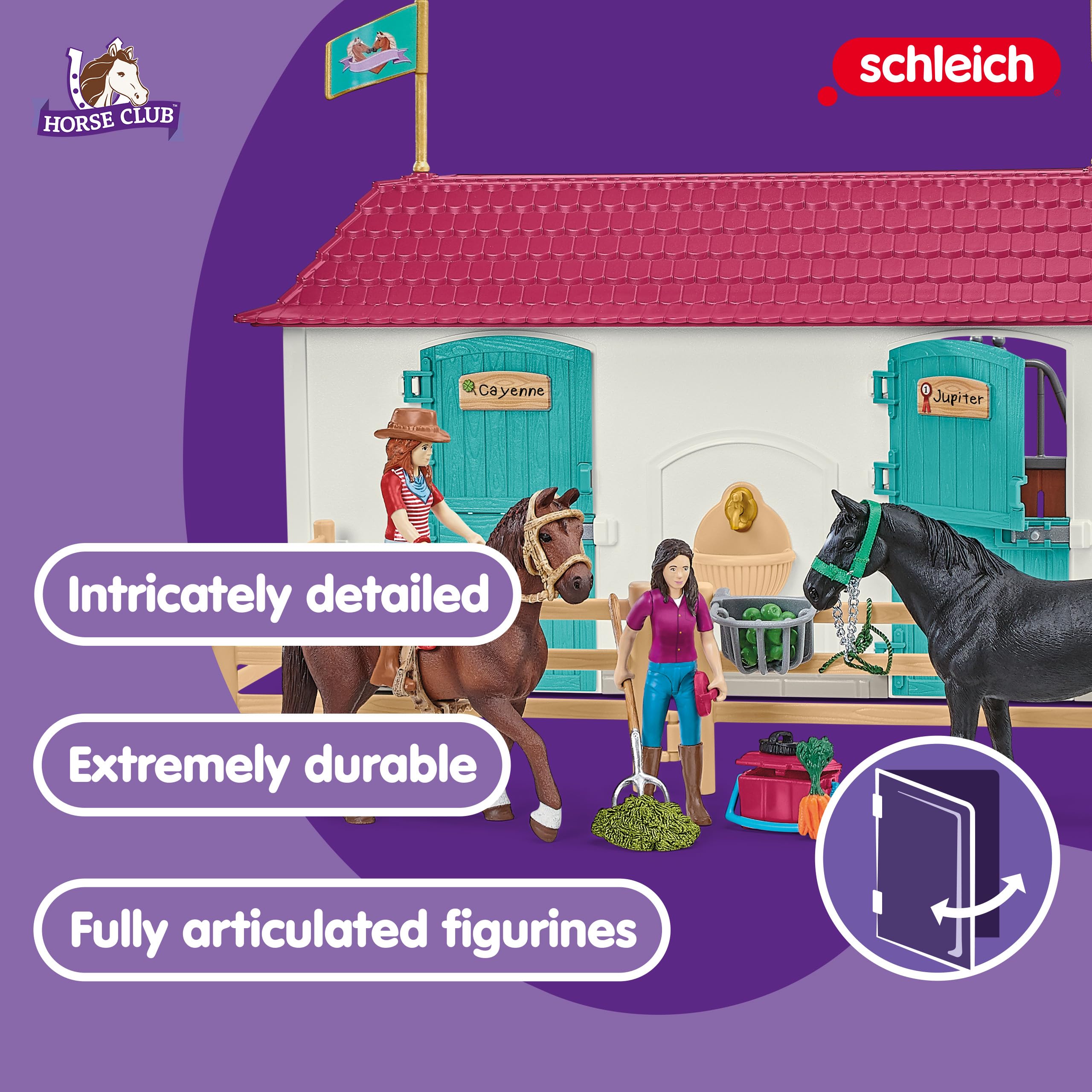 Foto 3 pulgar | Set De Juego Schleich Horse Club Lakeside Country House Con Establo - Venta Internacional.
