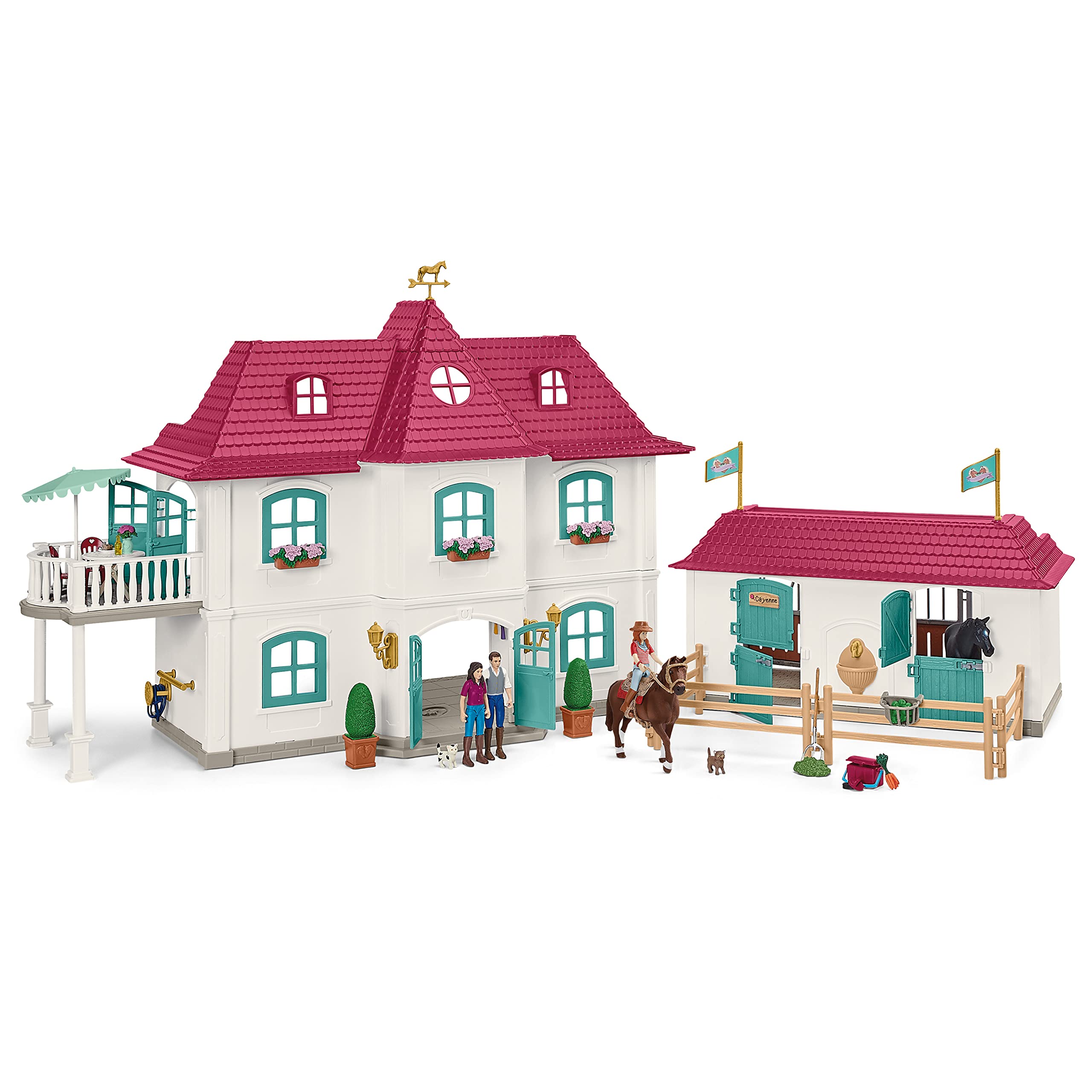 Foto 7 | Set De Juego Schleich Horse Club Lakeside Country House Con Establo - Venta Internacional.