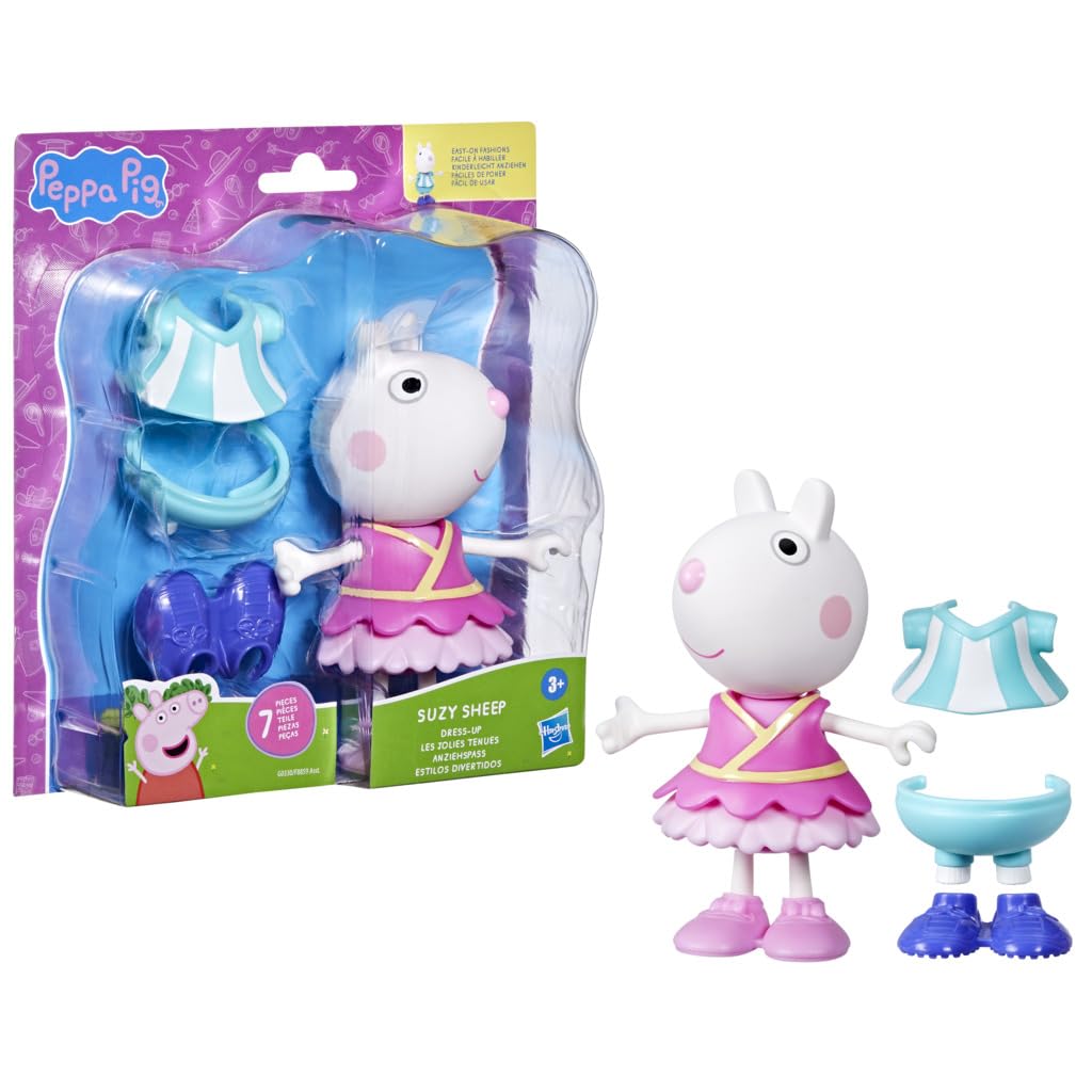 Foto 2 pulgar | Figura Peppa Pig Suzy Sheep-up Con 6 Accesorios De Moda De 15 Cm - Venta Internacional.