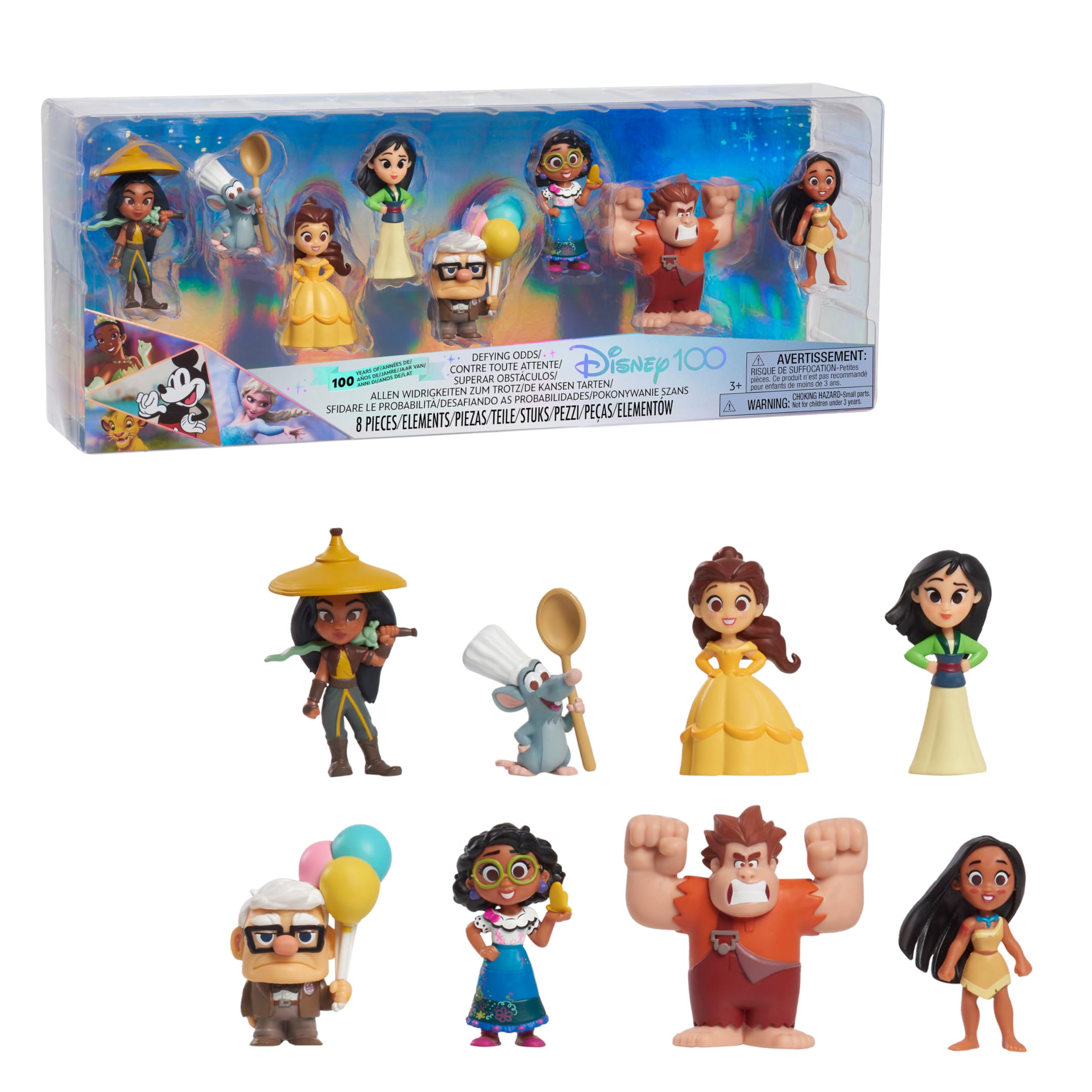 Foto 2 pulgar | Pack De Figuras Just Play Disney 100 Years Of Defying Odds - Venta Internacional.