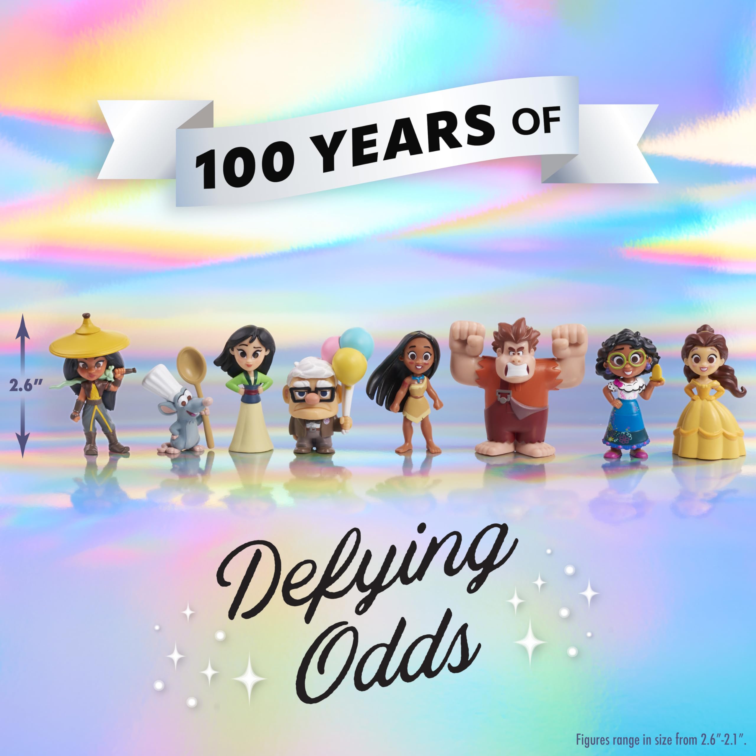 Foto 2 | Pack De Figuras Just Play Disney 100 Years Of Defying Odds - Venta Internacional.