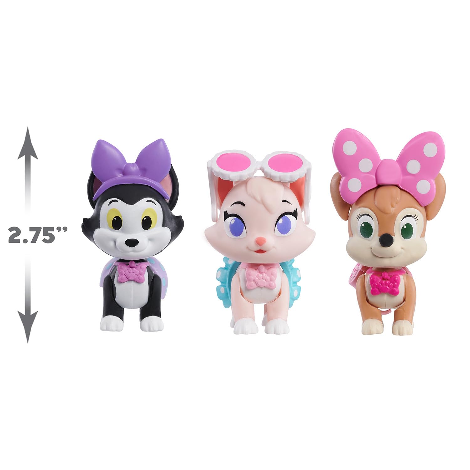 Foto 6 pulgar | Toy Figures Disney Junior Minnie Mouse Con Lunares Para Mascotas, Paquete De 3 - Venta Internacional.