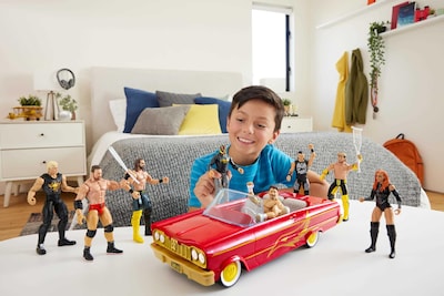 Foto 2 | Set De Figuras De Acción Y Vehículos De Juguete Mattel Wwe Rey Mysterio - Venta Internacional.