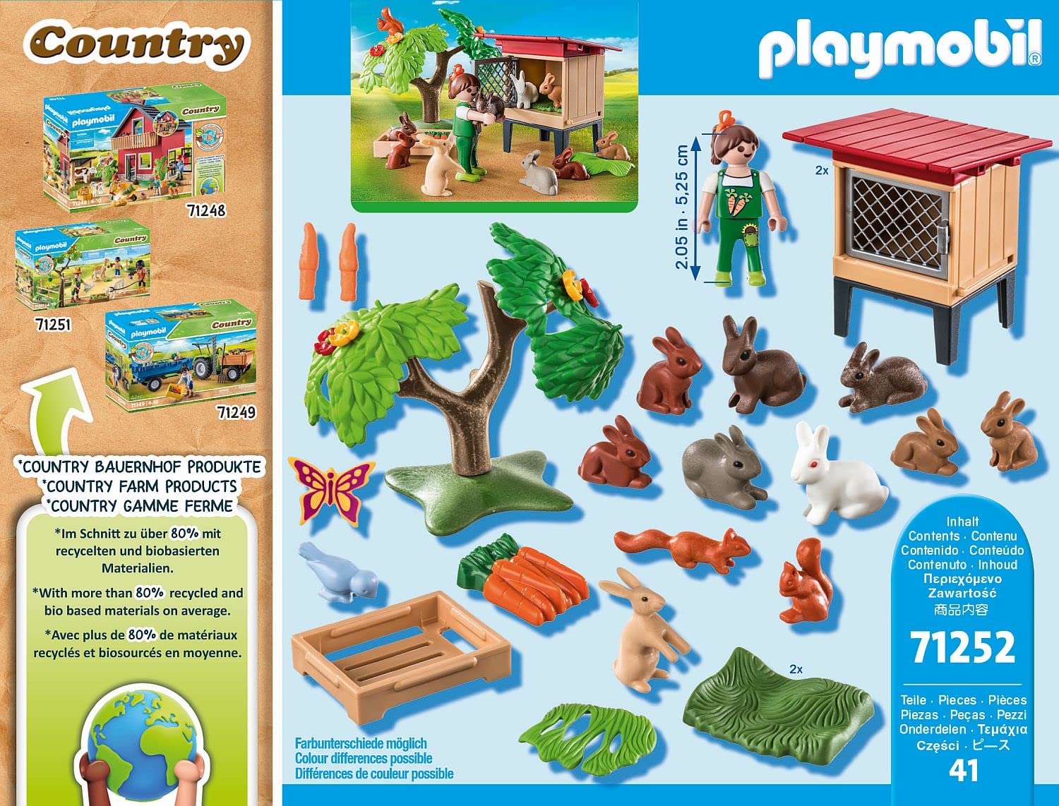 Foto 6 pulgar | Conejera De Juguete Playmobil Con 9 Conejos, 80% De Material Reciclado - Venta Internacional.