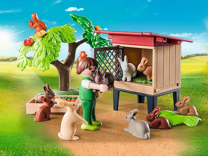 Foto 6 | Conejera De Juguete Playmobil Con 9 Conejos, 80% De Material Reciclado - Venta Internacional.