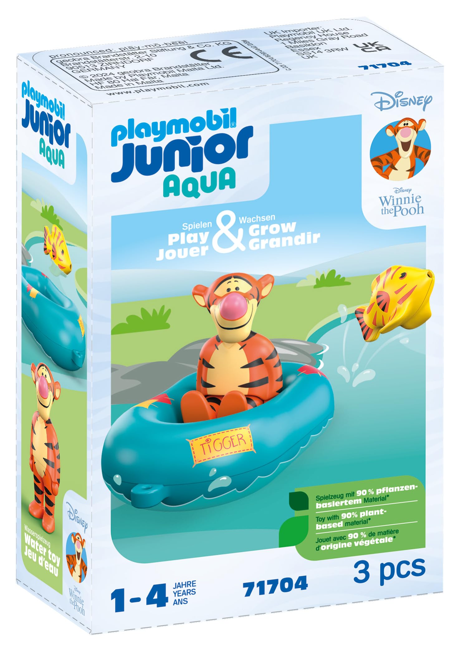 Foto 3 pulgar | Paseo En Bote De Goma Con Toy Playmobil Junior Y Disney Tigger's - Venta Internacional.