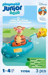 Foto 4 | Paseo En Bote De Goma Con Toy Playmobil Junior Y Disney Tigger's - Venta Internacional.