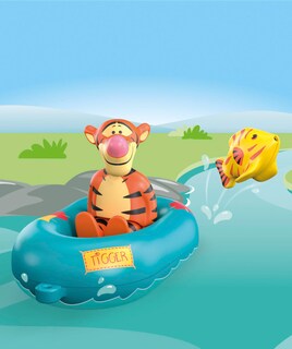 Foto 5 | Paseo En Bote De Goma Con Toy Playmobil Junior Y Disney Tigger's - Venta Internacional.
