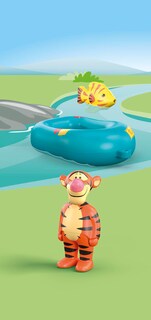 Foto 6 | Paseo En Bote De Goma Con Toy Playmobil Junior Y Disney Tigger's - Venta Internacional.