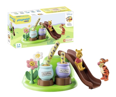 Foto 1 | Toy Playset Playmobil 1.2.3 Y Disney Winnie's & Tigger's Bee Garden - Venta Internacional.