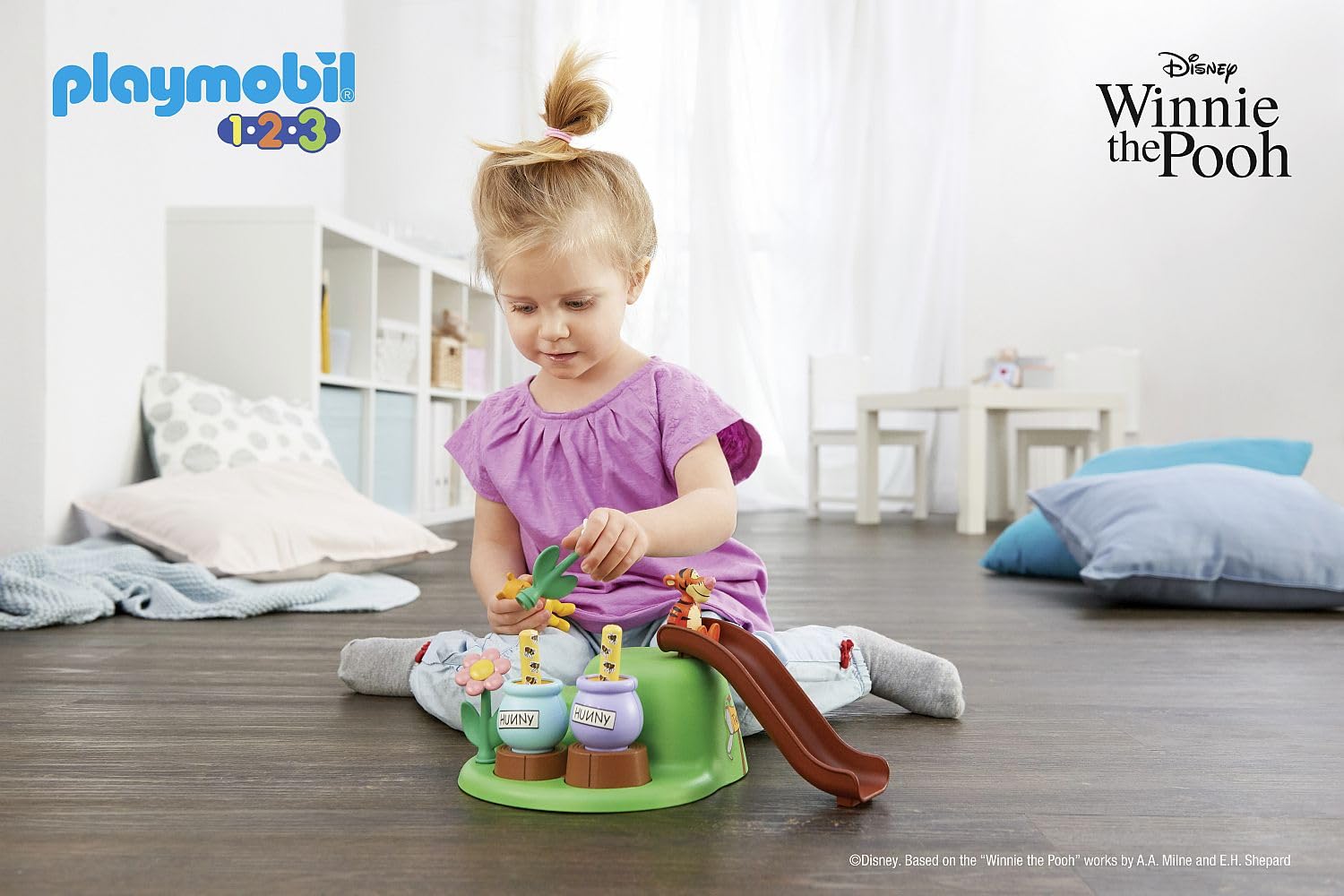 Foto 7 pulgar | Toy Playset Playmobil 1.2.3 Y Disney Winnie's & Tigger's Bee Garden - Venta Internacional.