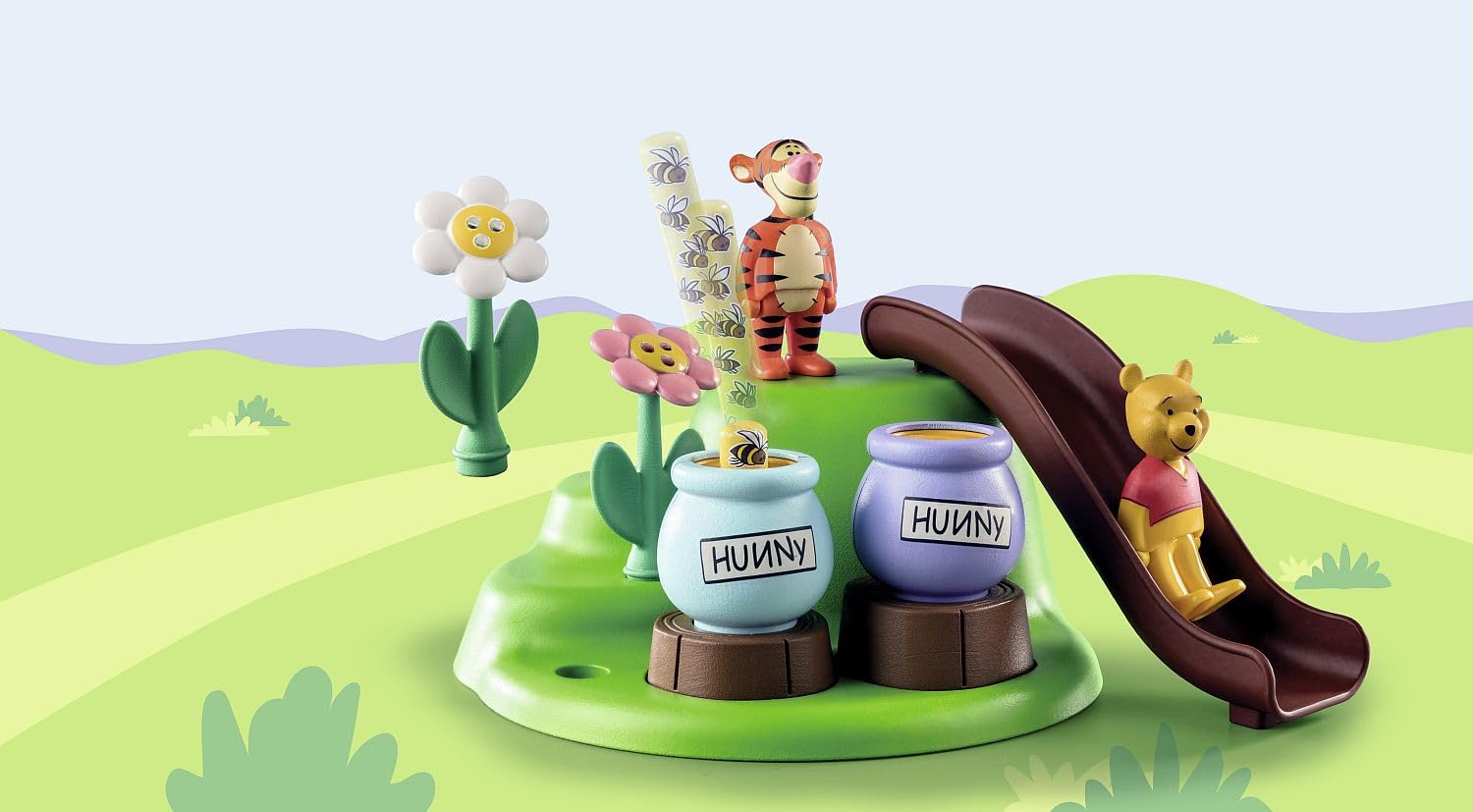 Foto 8 pulgar | Toy Playset Playmobil 1.2.3 Y Disney Winnie's & Tigger's Bee Garden - Venta Internacional.