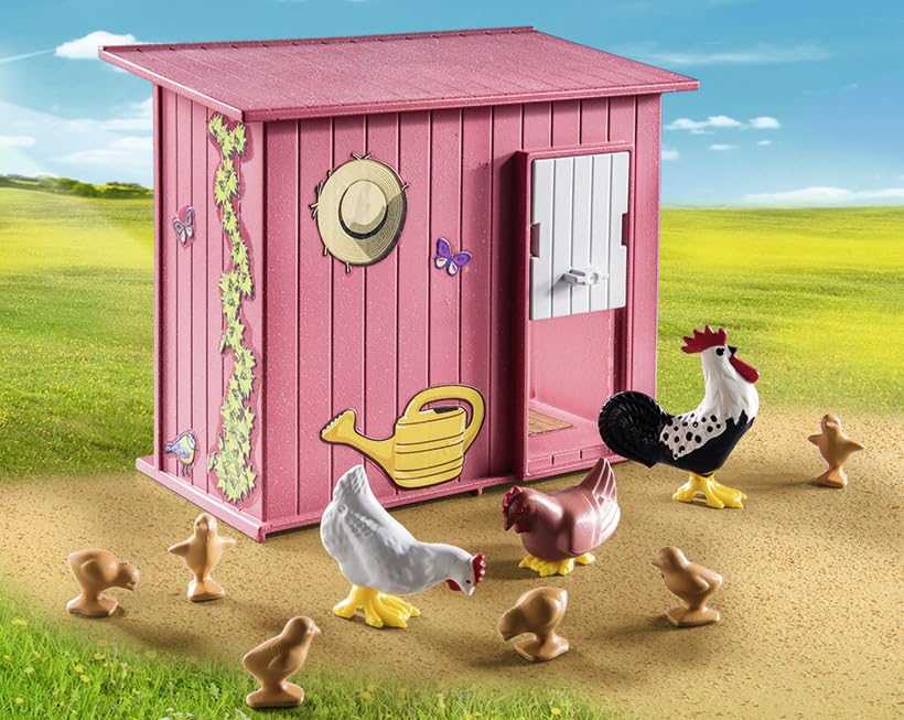 Foto 4 pulgar | Gallinero Toy Playmobil Con 3 Nidos Y Cesta Para Huevos Frescos - Venta Internacional.