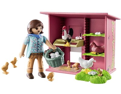 Foto 4 | Gallinero Toy Playmobil Con 3 Nidos Y Cesta Para Huevos Frescos - Venta Internacional.