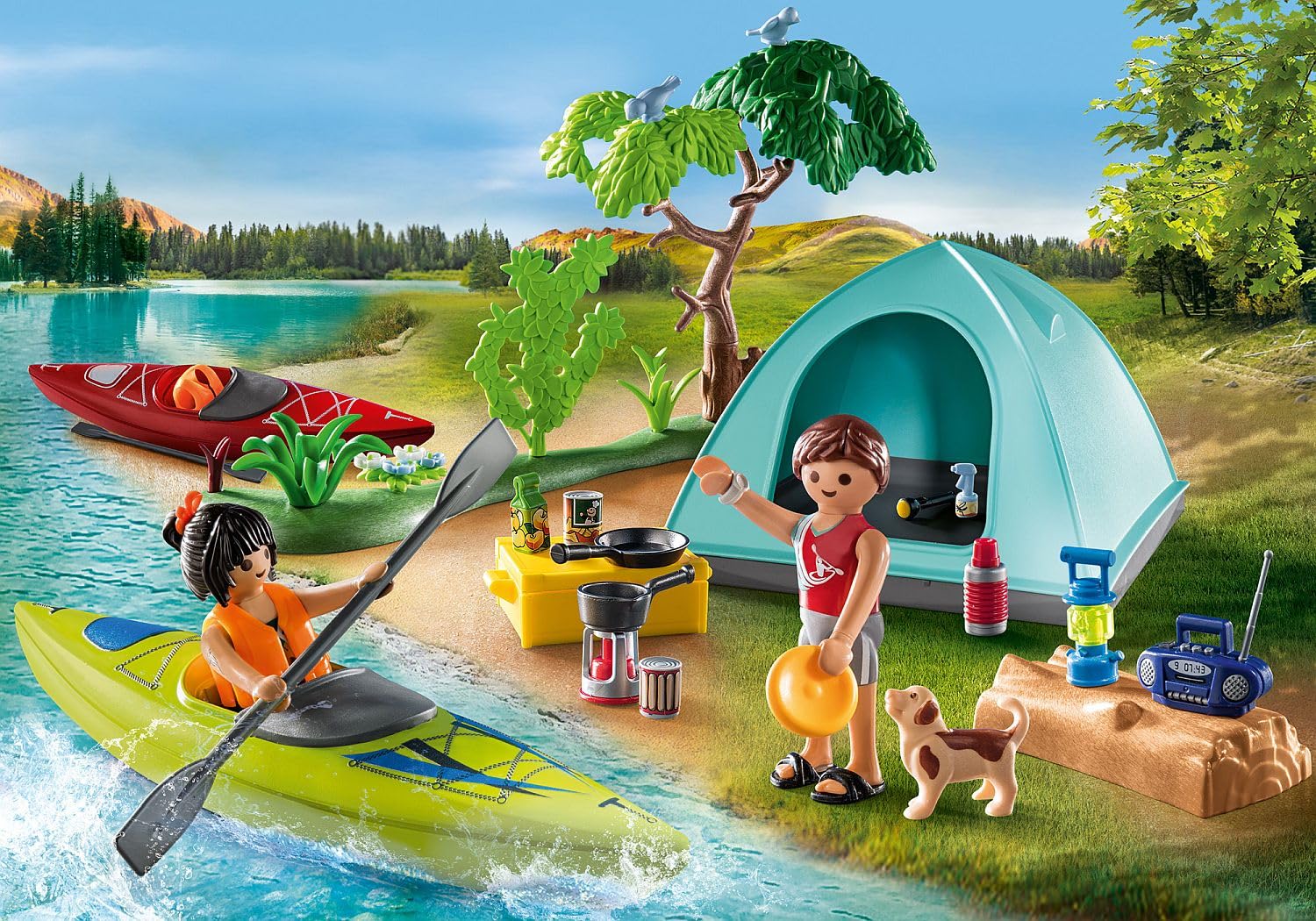 Foto 4 pulgar | Toy Playmobil Para Acampar Con Kayaks Para Niños Mayores De 4 Años - Venta Internacional.