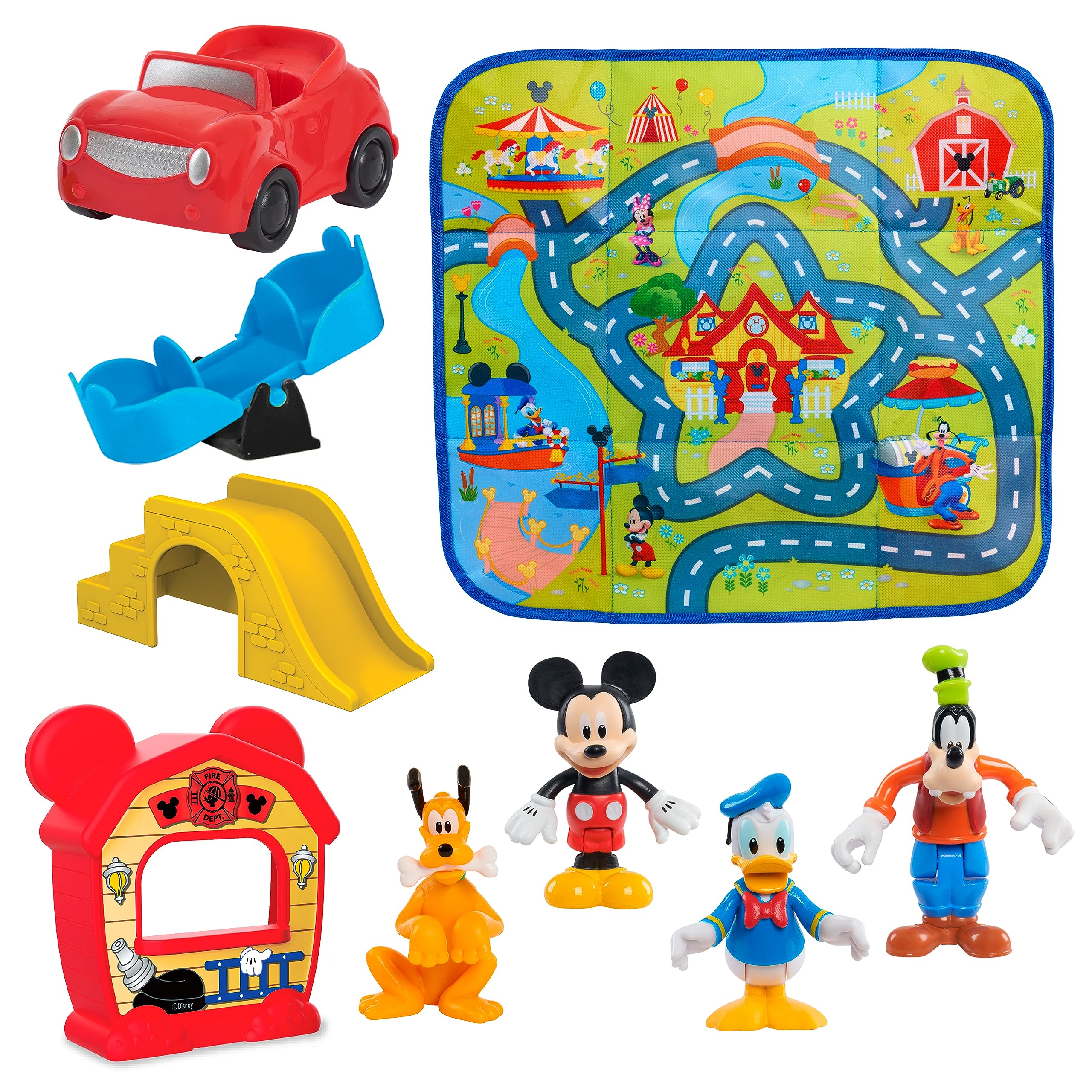 Foto 7 pulgar | Set De Juego Disney Junior Mickey Mouse Around The Town Con Figuras - Venta Internacional.