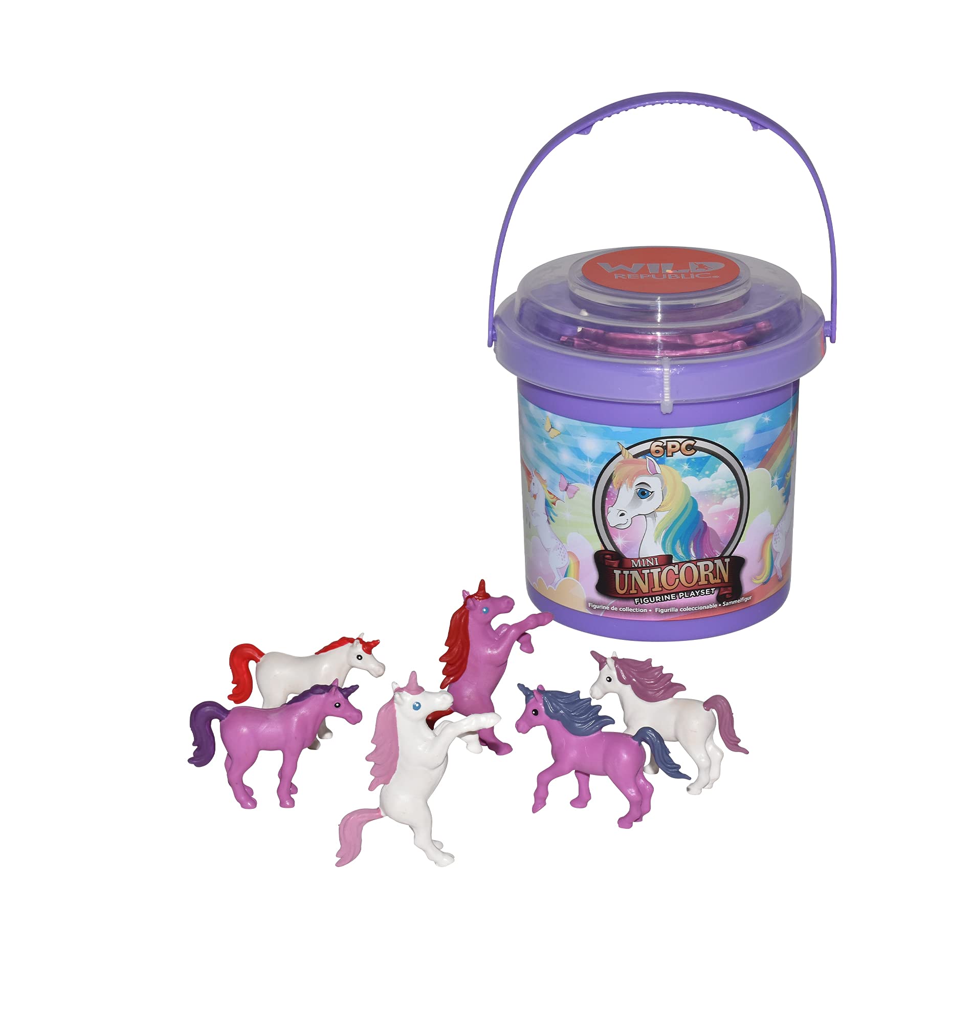 Bucket Wild Republic Unicorn Kids, 6 Unidades, Morado/blanco - Venta Internacional.