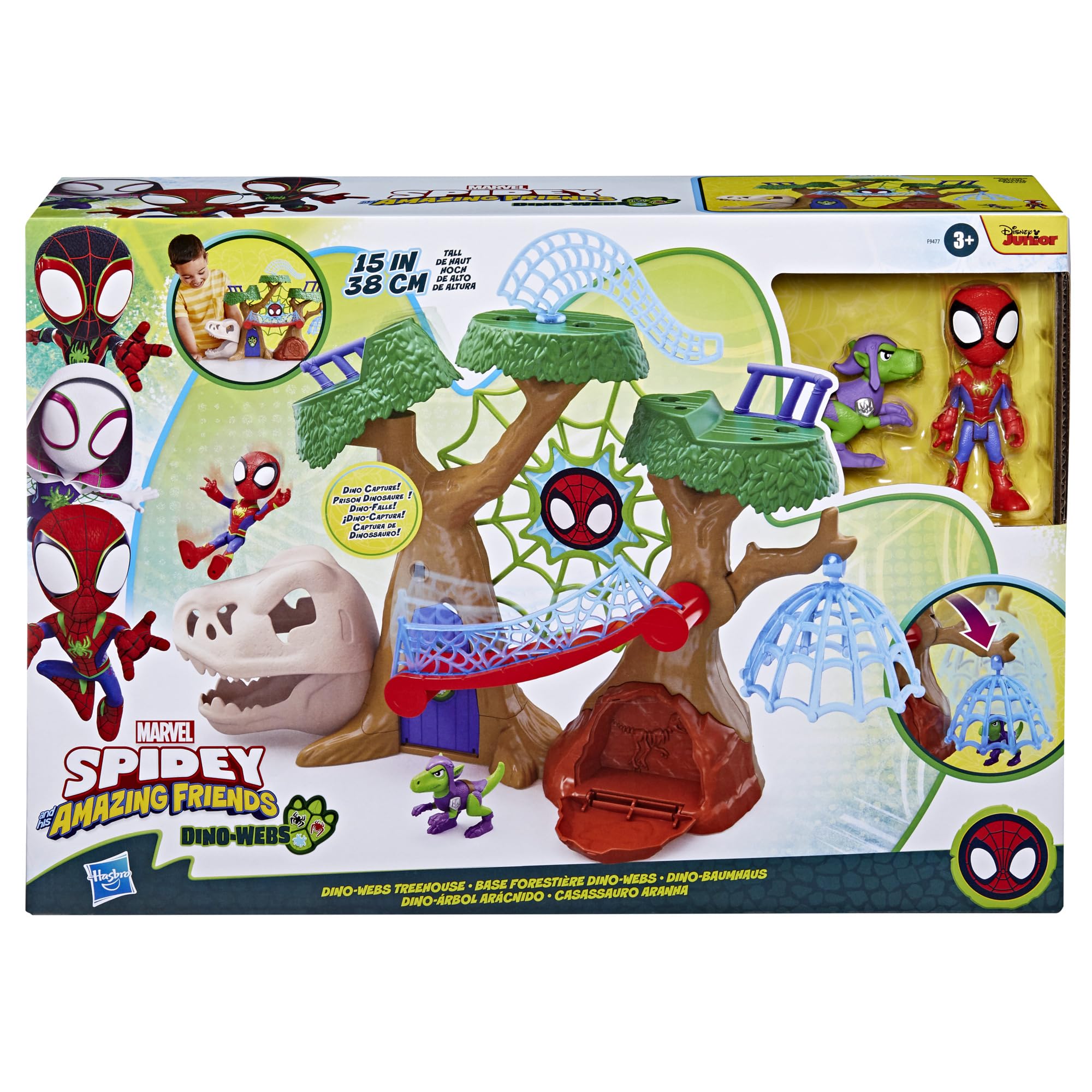 Foto 2 | Set De Juego Spidey Y Sus Increíbles Amigos Marvel Dino-webs - Venta Internacional.