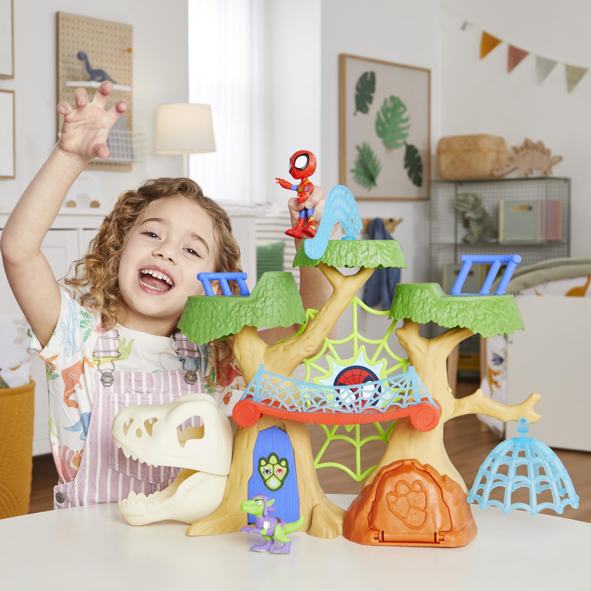Foto 5 | Set De Juego Spidey Y Sus Increíbles Amigos Marvel Dino-webs - Venta Internacional.