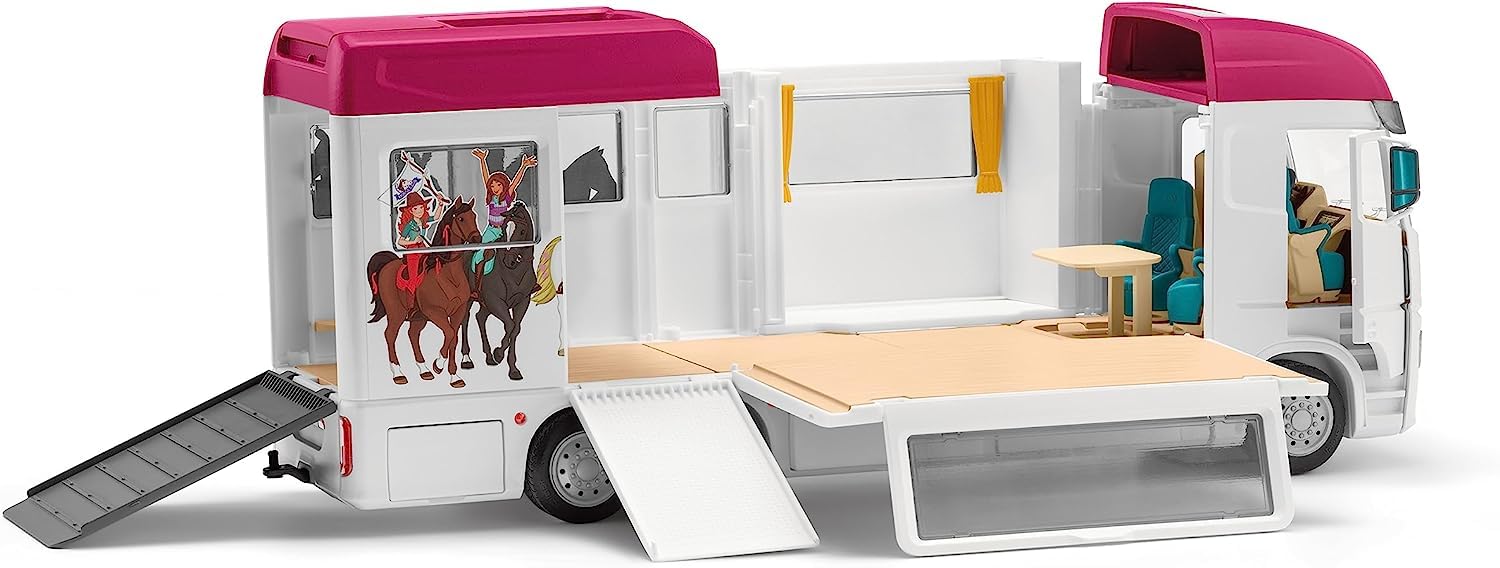 Foto 4 | Transportador De Caballos Playset Schleich Horse Club Con Remolque Para Caballos - Venta Internacional.