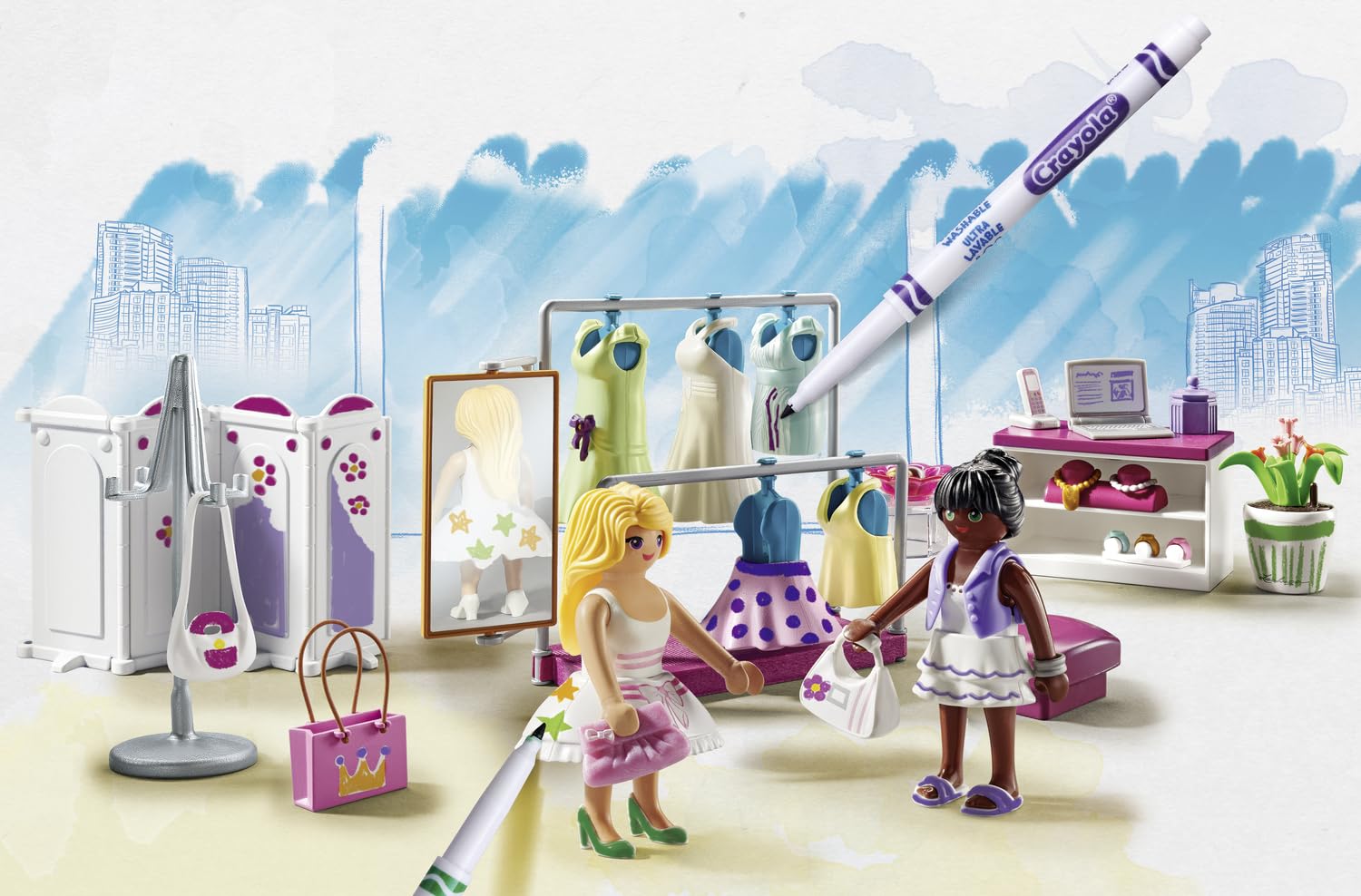 Foto 4 pulgar | Juguete Playmobil Color Backstage Con 82 Piezas Para Niños Mayores De 5 Años - Venta Internacional.