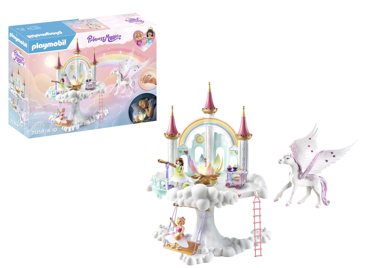 Foto 2 pulgar | Juguete Playmobil Rainbow Castle En Las Nubes Con Pegasus - Venta Internacional.