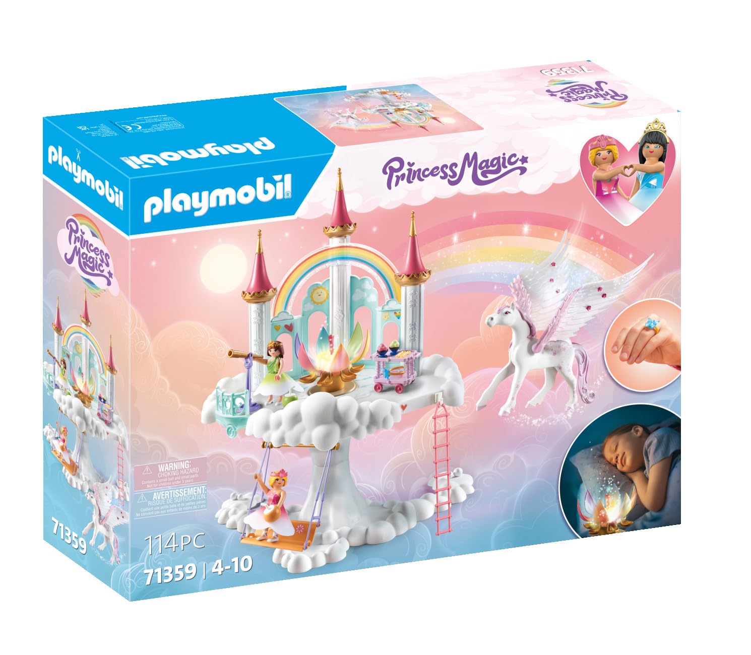 Foto 3 pulgar | Juguete Playmobil Rainbow Castle En Las Nubes Con Pegasus - Venta Internacional.