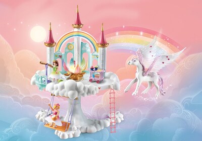Foto 3 | Juguete Playmobil Rainbow Castle En Las Nubes Con Pegasus - Venta Internacional.