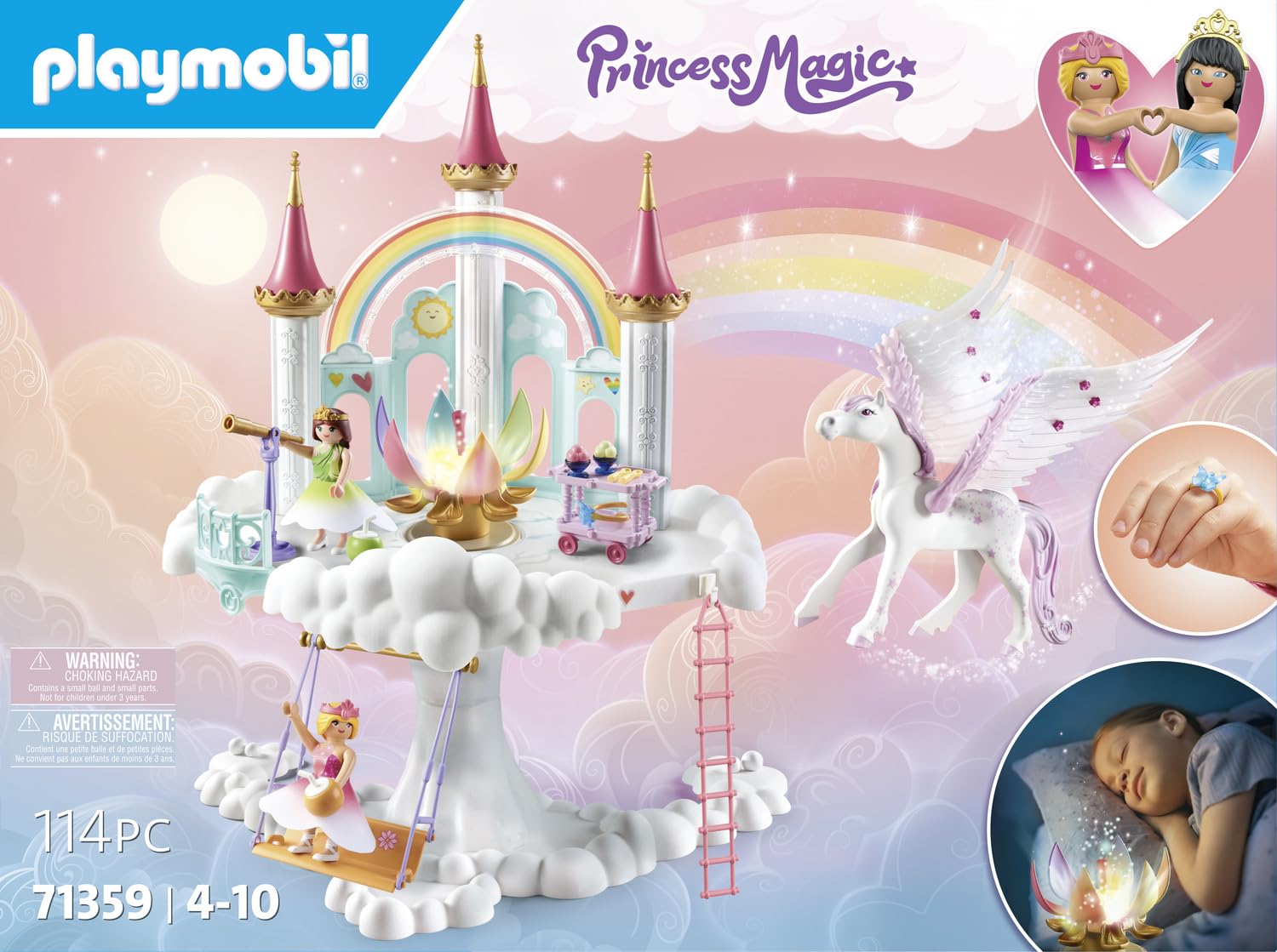 Foto 5 pulgar | Juguete Playmobil Rainbow Castle En Las Nubes Con Pegasus - Venta Internacional.