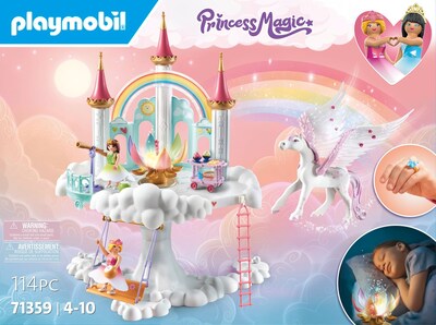 Foto 4 | Juguete Playmobil Rainbow Castle En Las Nubes Con Pegasus - Venta Internacional.