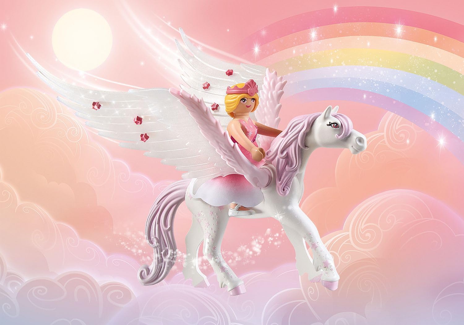 Foto 8 pulgar | Juguete Playmobil Rainbow Castle En Las Nubes Con Pegasus - Venta Internacional.