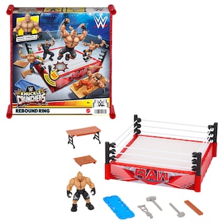 Foto 1 | Figura De Acción Playset Mattel Wwe Knuckle Crunchers Rebound Ring - Venta Internacional.