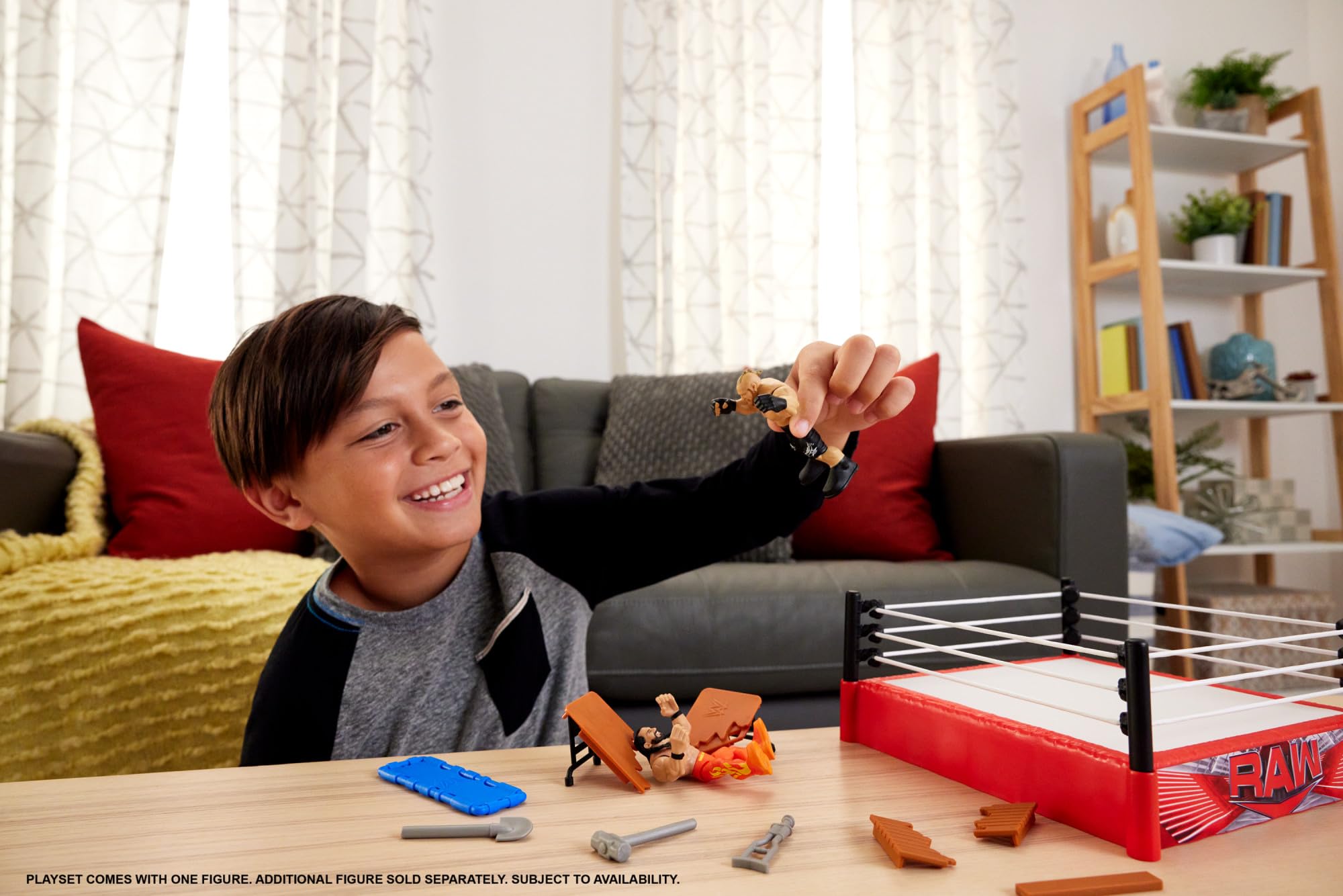 Foto 4 pulgar | Figura De Acción Playset Mattel Wwe Knuckle Crunchers Rebound Ring - Venta Internacional.