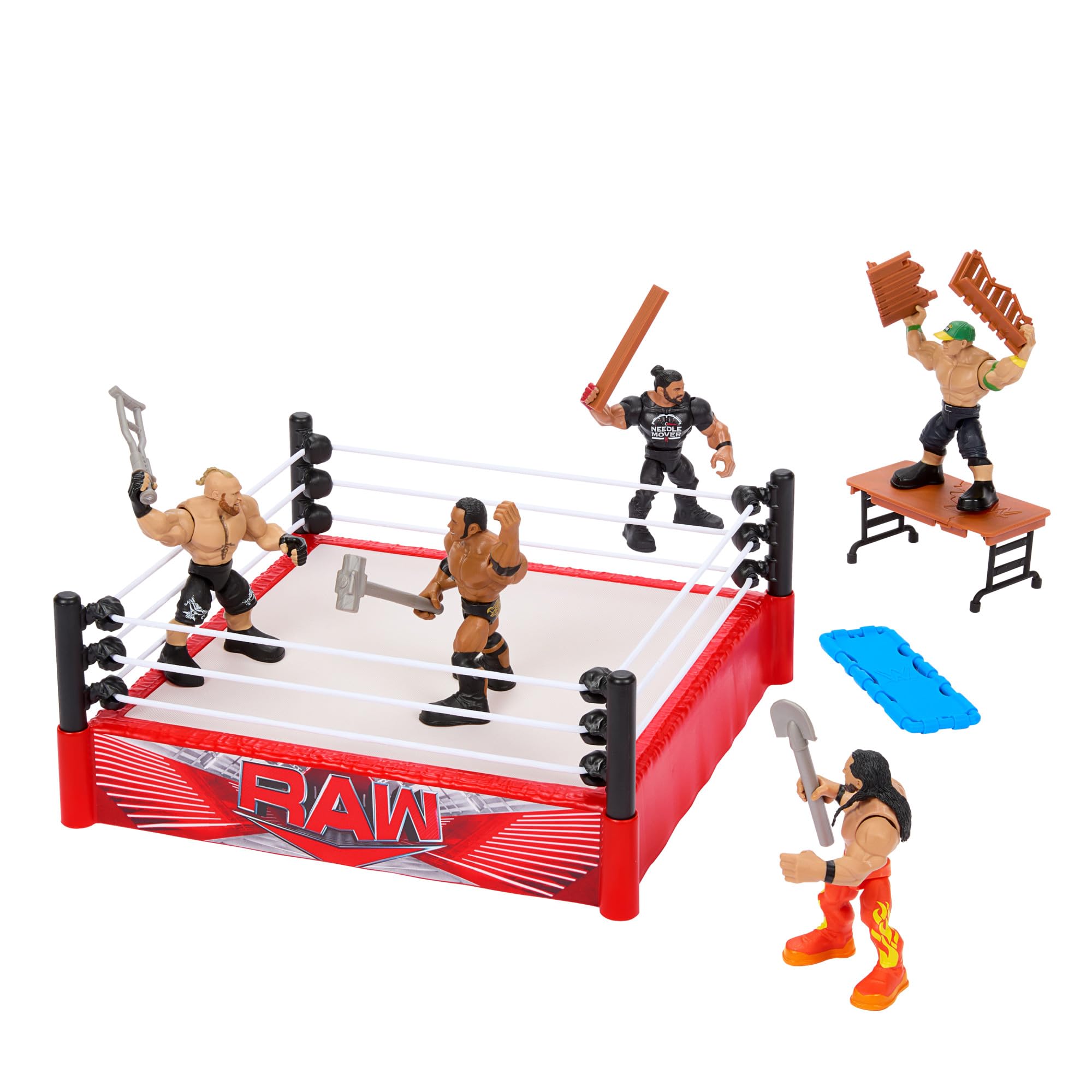 Foto 6 pulgar | Figura De Acción Playset Mattel Wwe Knuckle Crunchers Rebound Ring - Venta Internacional.