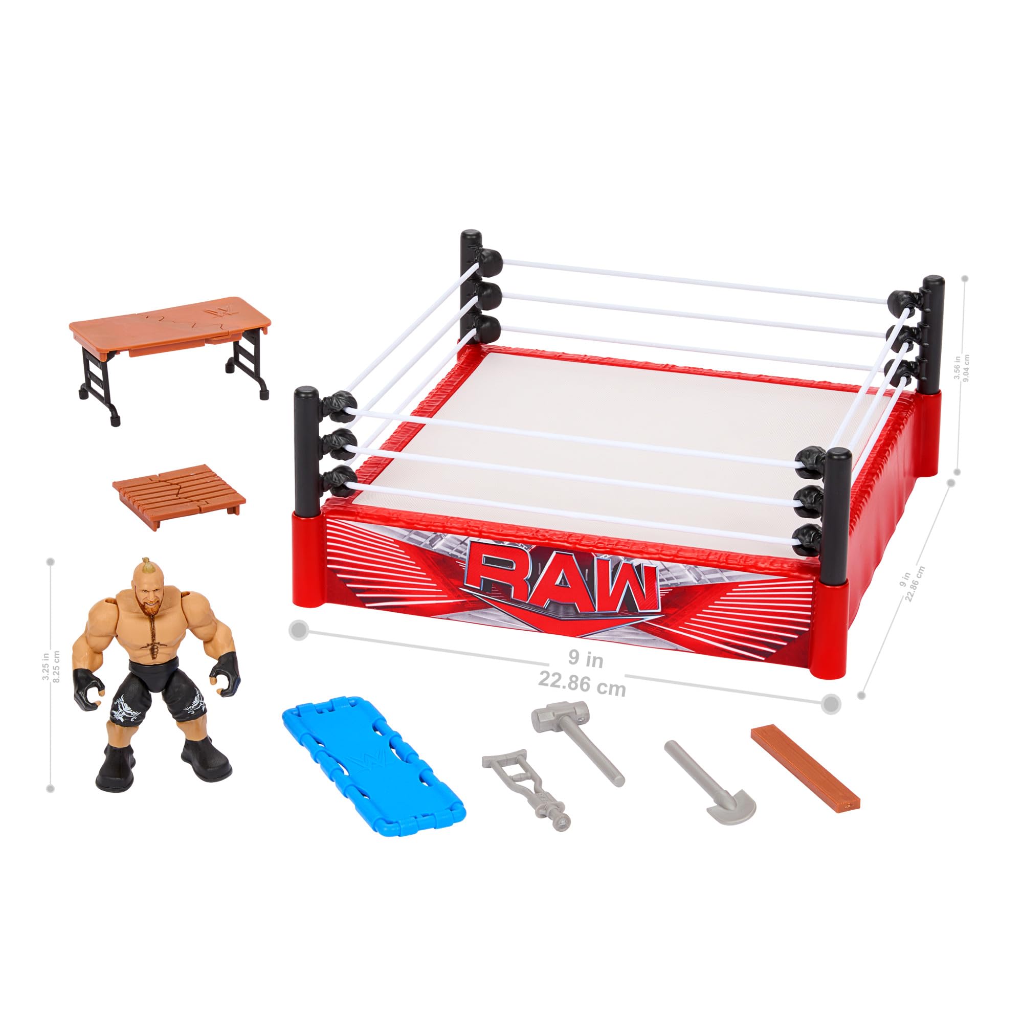 Foto 7 pulgar | Figura De Acción Playset Mattel Wwe Knuckle Crunchers Rebound Ring - Venta Internacional.