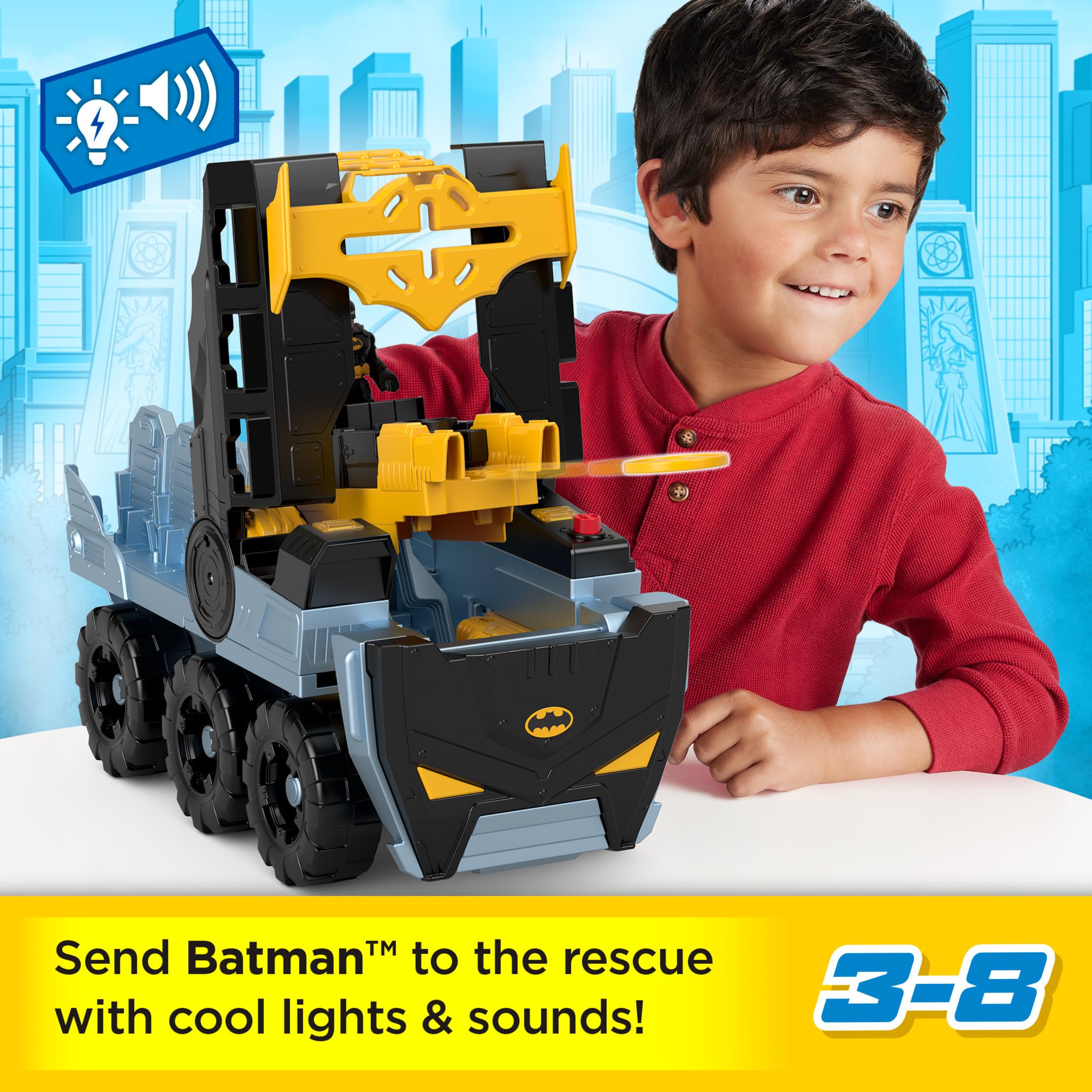 Foto 2 | Toy Fisher-price Imaginext Dc Super Friends Batman Durante Más De 3 Años - Venta Internacional.