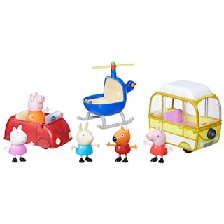 Foto 1 | Playset Peppa Pig Peppa's Little Vehicle Con Helicóptero, Autocaravana, Coche Y 5 Figuras - Venta Internacional.