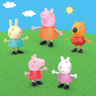 Foto 3 | Playset Peppa Pig Peppa's Little Vehicle Con Helicóptero, Autocaravana, Coche Y 5 Figuras - Venta Internacional.