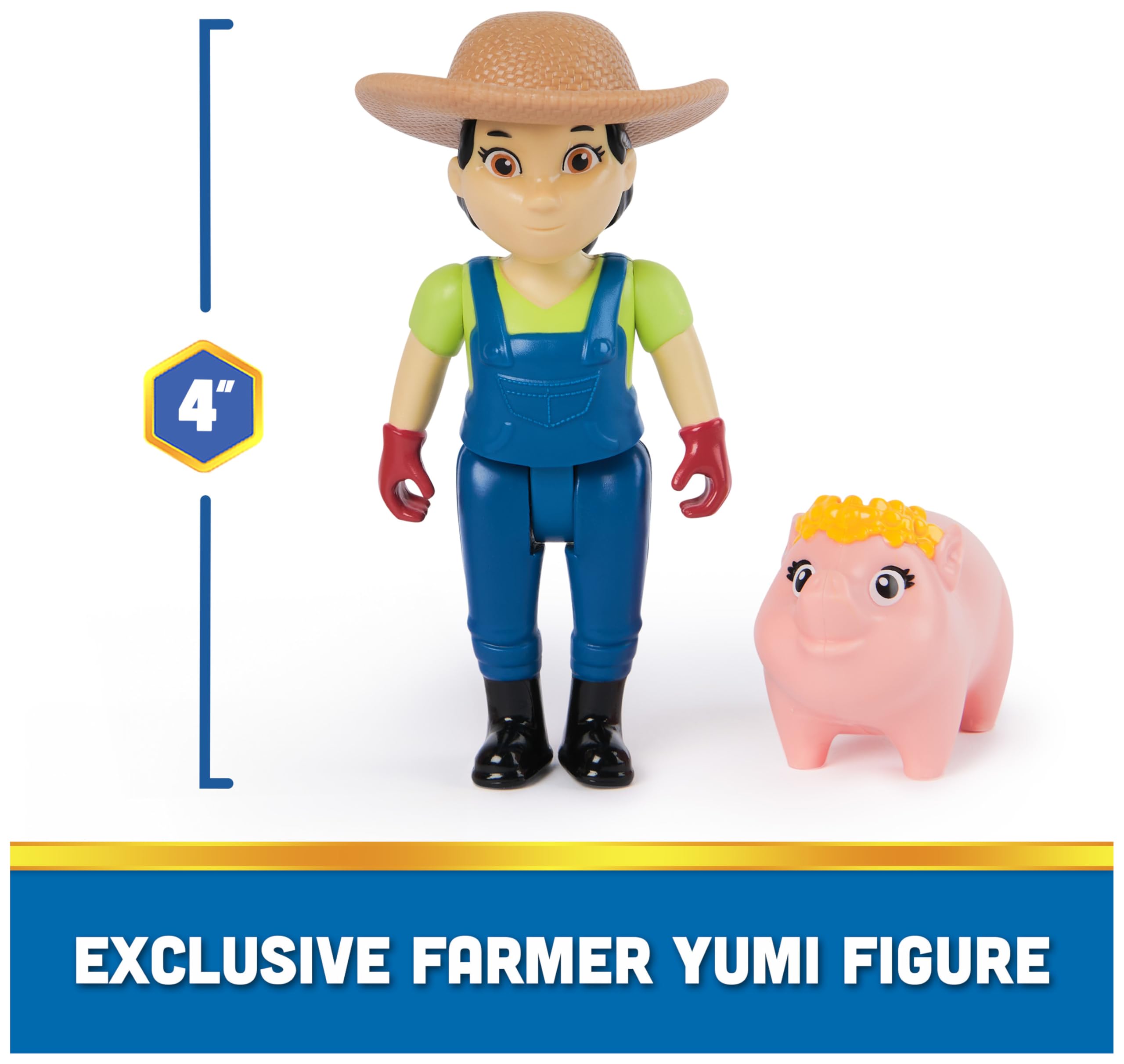 Foto 5 pulgar | Figuras De Acción Paw Patrol Skye, Farmer Yumi Y Piggie Kids 3+ - Venta Internacional.