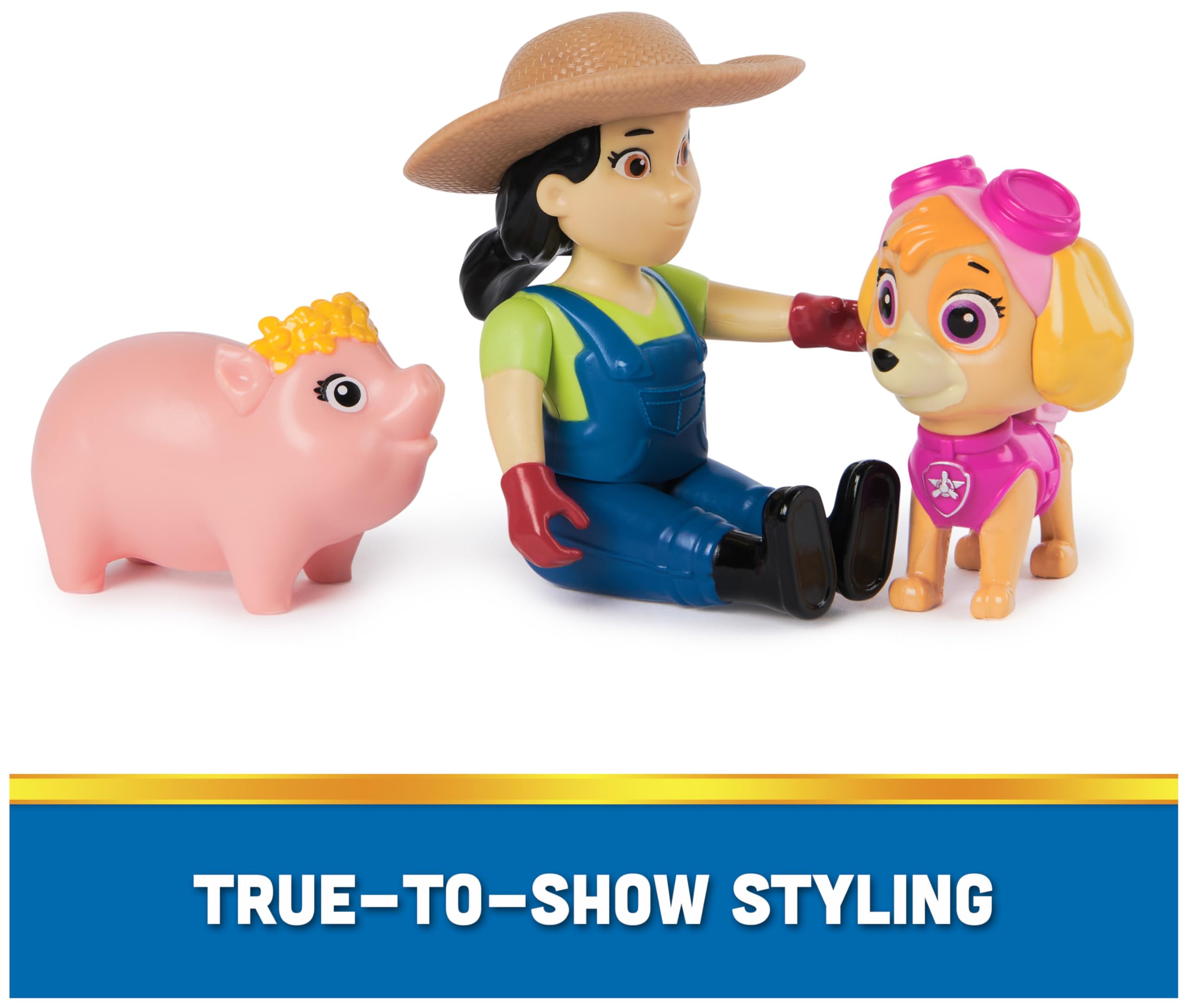 Foto 6 pulgar | Figuras De Acción Paw Patrol Skye, Farmer Yumi Y Piggie Kids 3+ - Venta Internacional.