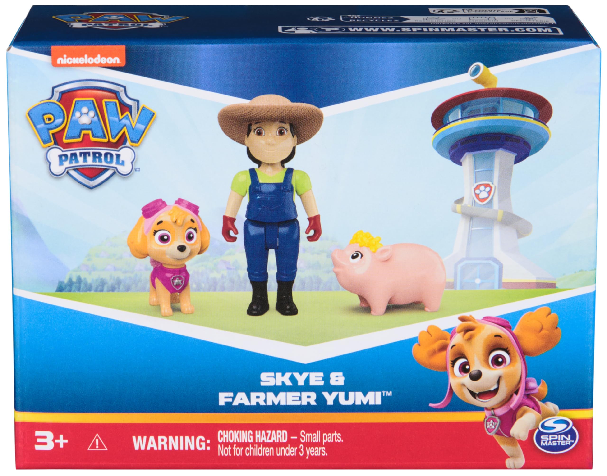 Foto 8 pulgar | Figuras De Acción Paw Patrol Skye, Farmer Yumi Y Piggie Kids 3+ - Venta Internacional.