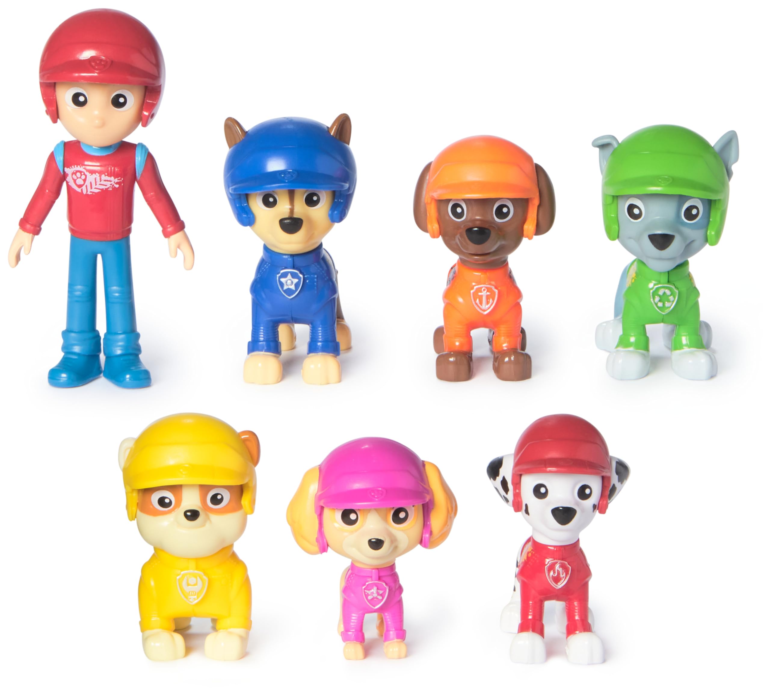 Paquete De Regalo De Toy Figures Paw Patrol Rescue Wheels Con 7 Figuras - Venta Internacional.