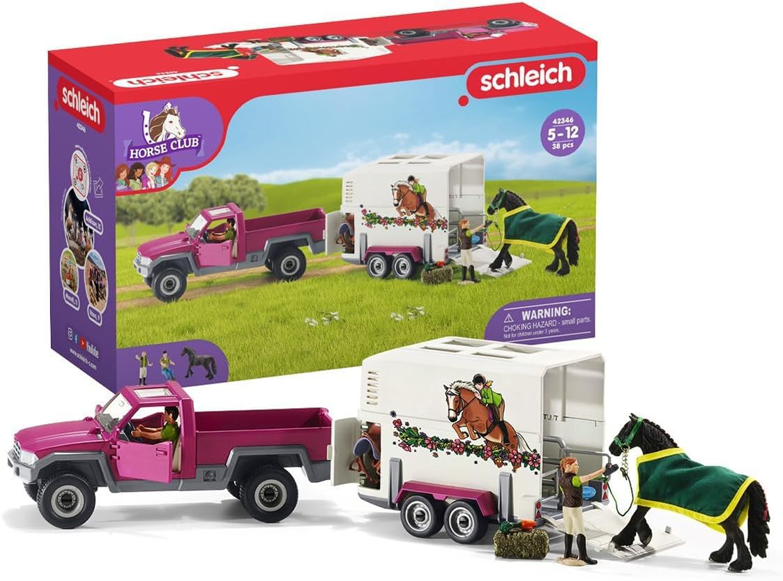 Set De Juego Para Remolque Y Camión Toy Horse Schleich Horse Club - Venta Internacional.