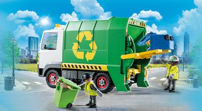 Foto 2 | Camión De Reciclaje De Juguete Playmobil Con Accesorios Y 2 Figuras - Venta Internacional.