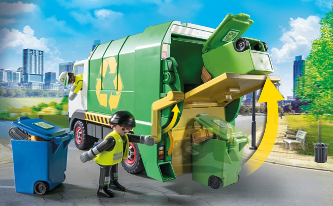 Foto 5 | Camión De Reciclaje De Juguete Playmobil Con Accesorios Y 2 Figuras - Venta Internacional.