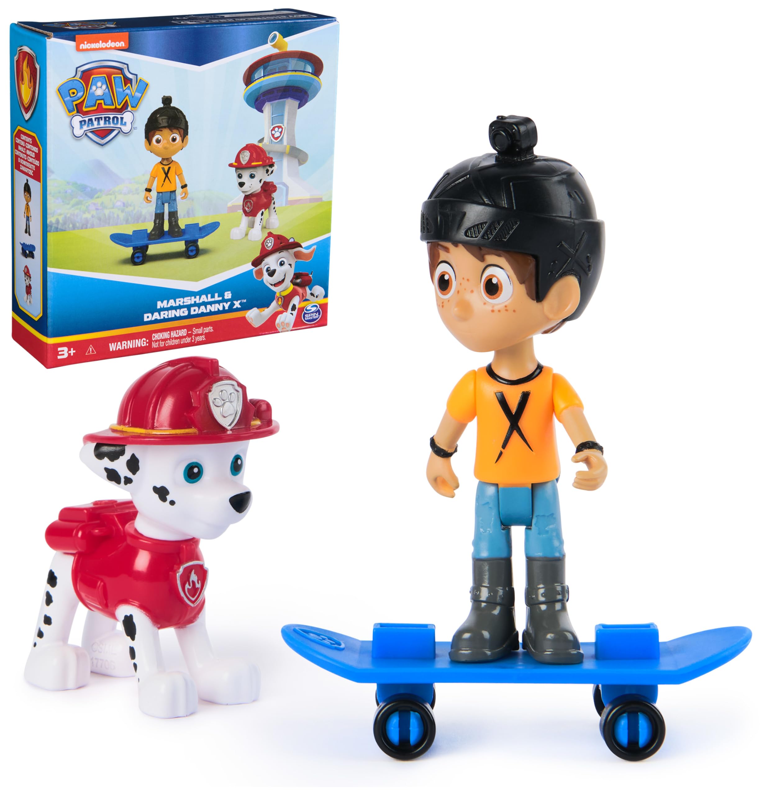 Foto 2 pulgar | Set De Figuras Paw Patrol Marshall & Daring Danny X Con Monopatín - Venta Internacional.