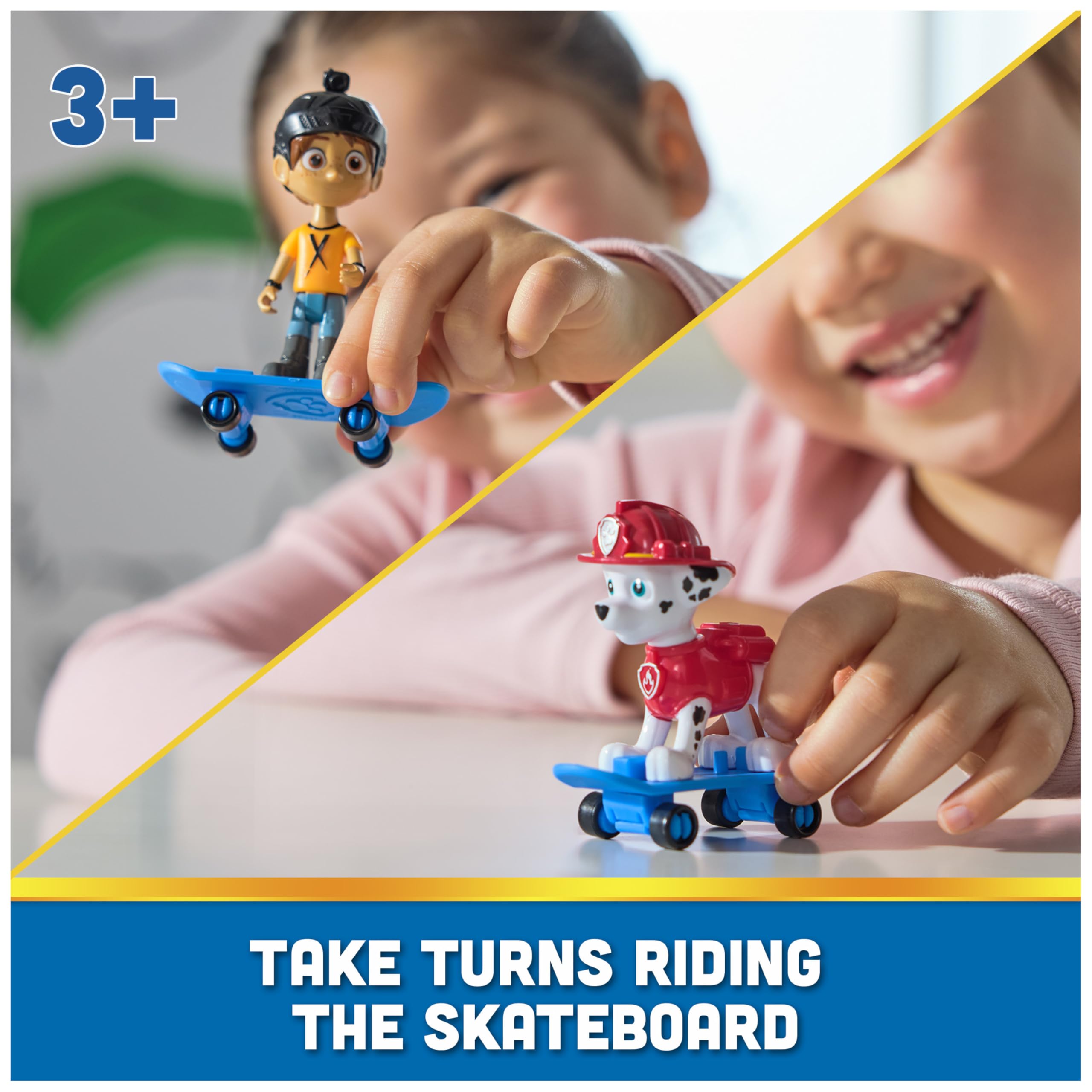 Foto 4 pulgar | Set De Figuras Paw Patrol Marshall & Daring Danny X Con Monopatín - Venta Internacional.