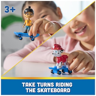 Foto 3 | Set De Figuras Paw Patrol Marshall & Daring Danny X Con Monopatín - Venta Internacional.